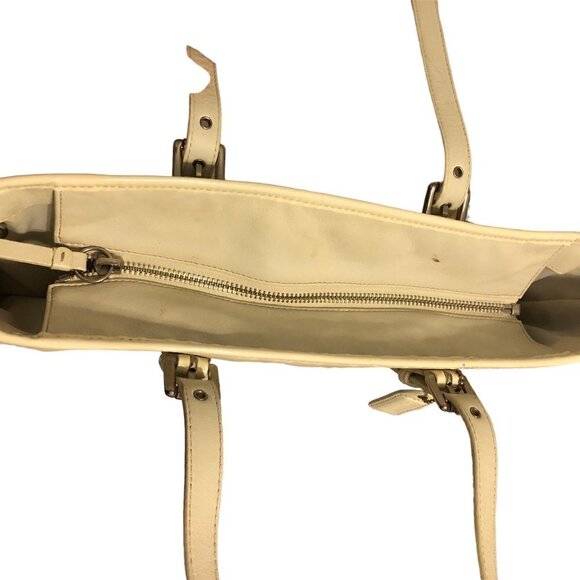 COACH Bag Woman’s Leatherware Tote White Gallery Hampton Hobo F10413 - Picture 7 of 12